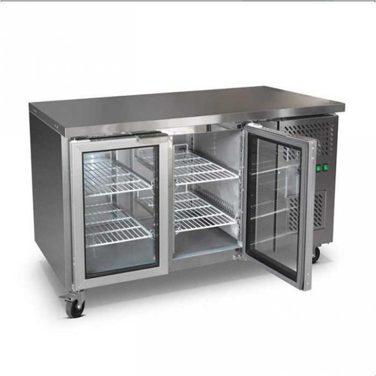 stainless steel undercounter fridge